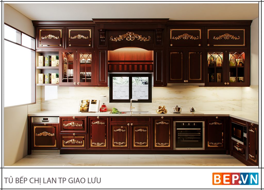 trang-tri-phong-bep-dep-theo-phong-cach-tan-co-dien