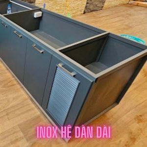 Thùng tủ bếp inox hệ dàn dài giá rẻ