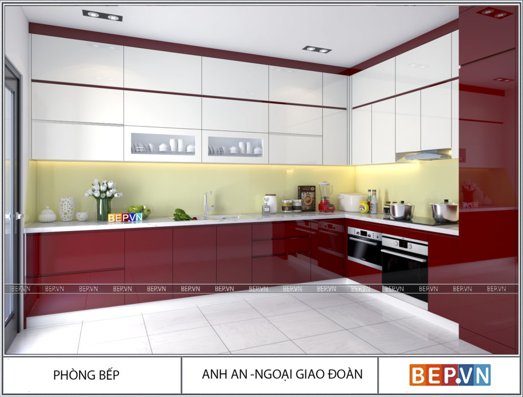 Mẫu tủ bếp đẹp chữ L phù hợp cho mọi không gian phòng bếp