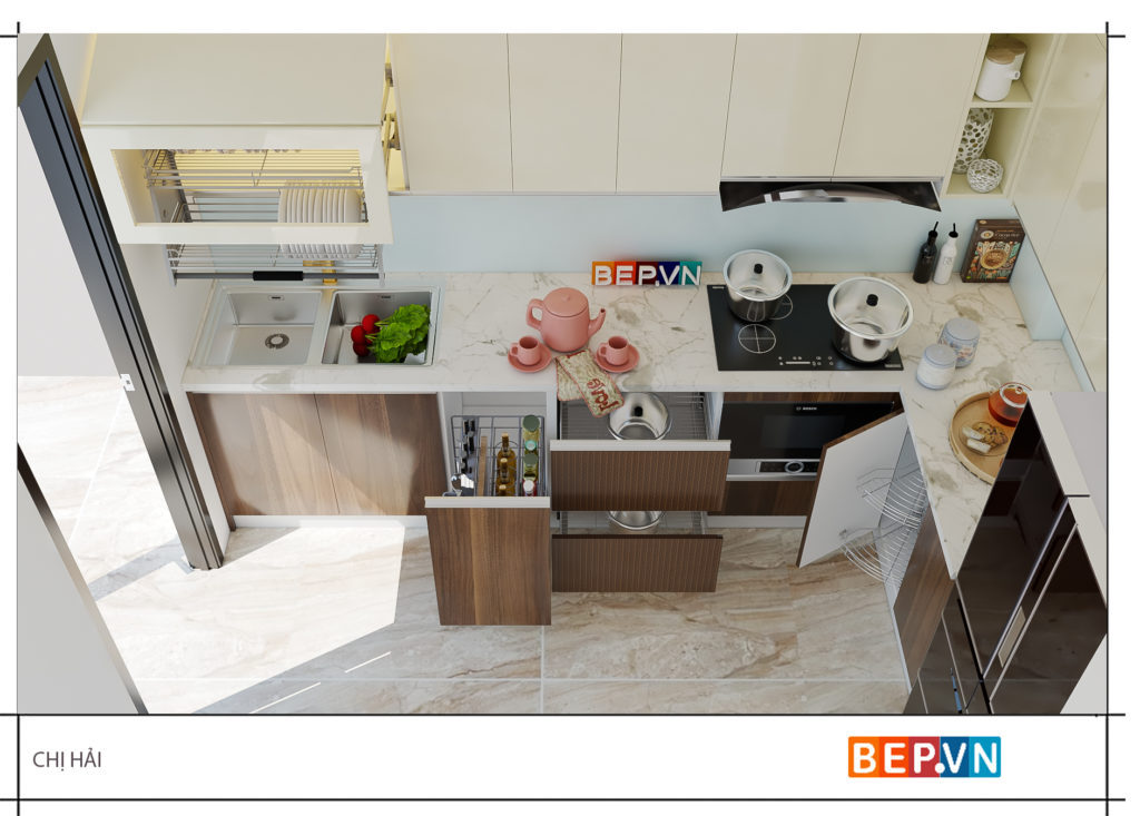 Phụ kiện cho tủ bếp nhỏ nhưng vẫn khiến chị em thích thú mỗi khi vào phòng bếp
