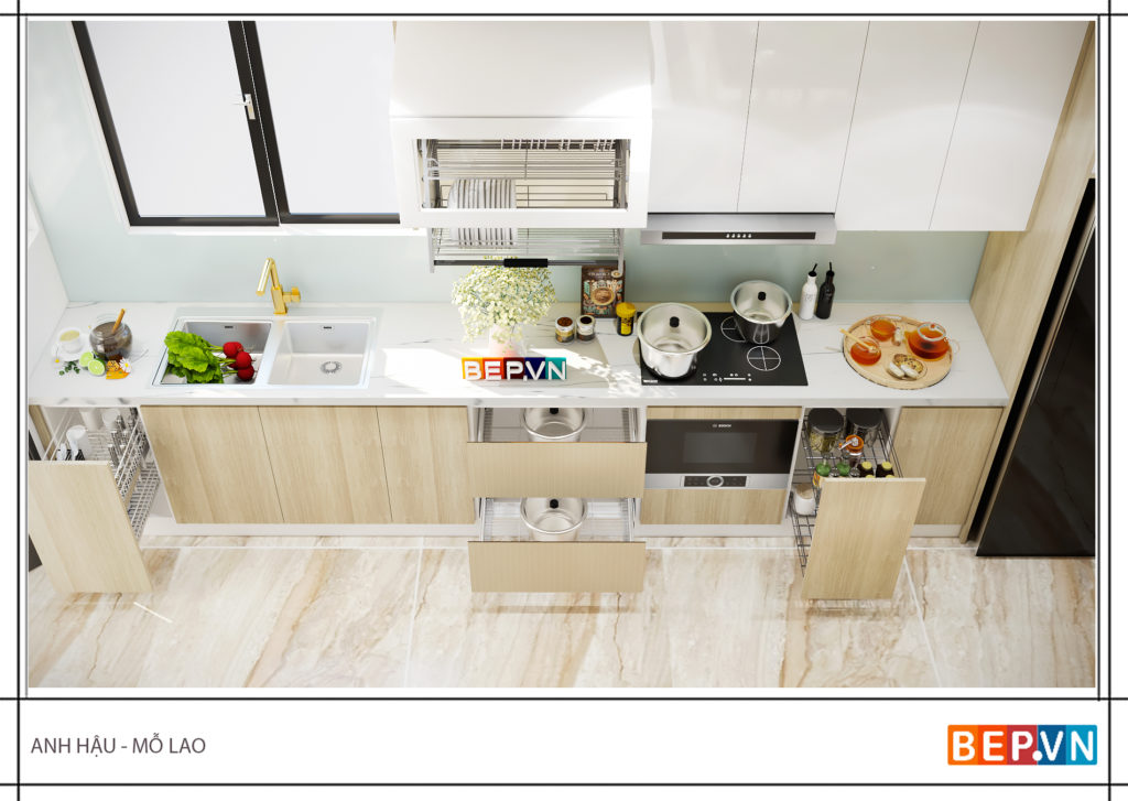 Ý tưởng thiết kế tủ bếp cho nhà nhỏ không còn là nỗi lo