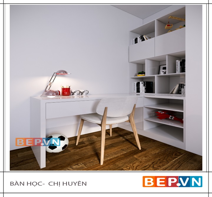 Bàn học acrylic sạch sẽ , tiện lợi