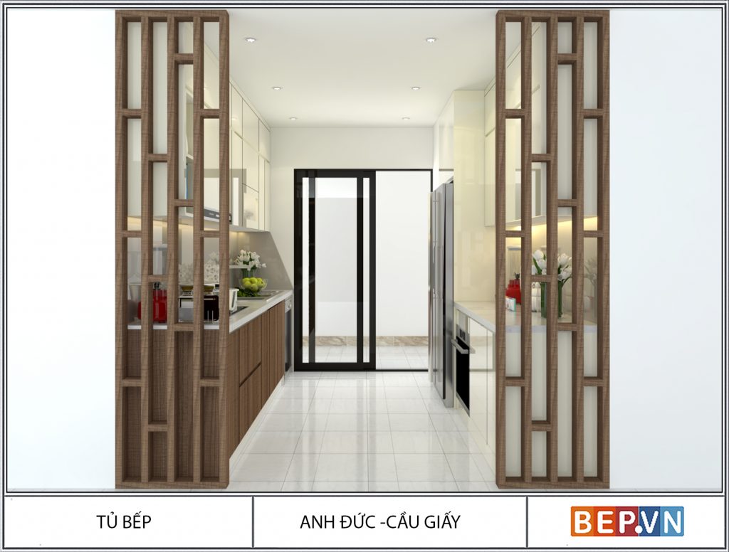 Tủ bếp song song anh Đức - Cầu Giấy