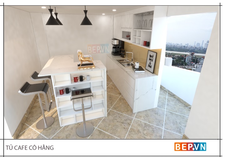 Tủ cà phe Acrylic đẳng cấp và cá tính cho gia chủ