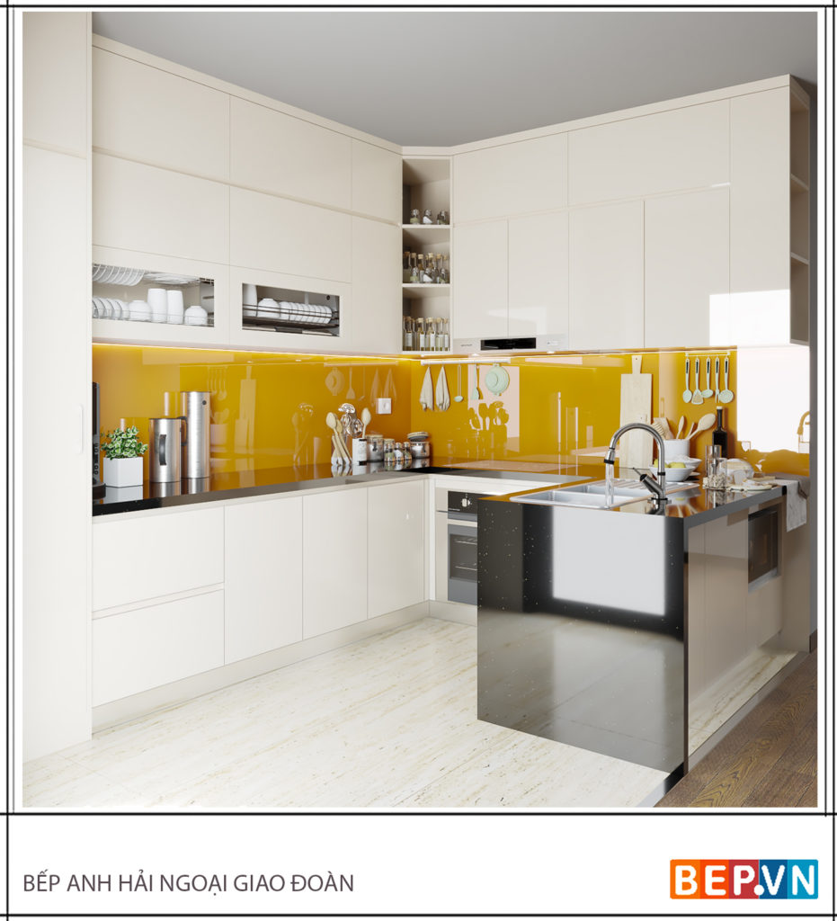 Lựa chọn thiết kế tủ bếp Acrylic là sự lựa chọn đúng đắn