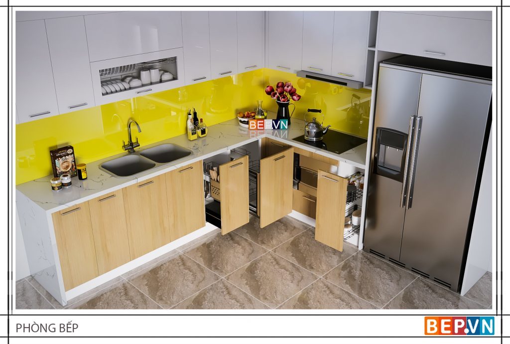 Nhà bếp gọn gàng sạch sẽ tốt cho phong thủy