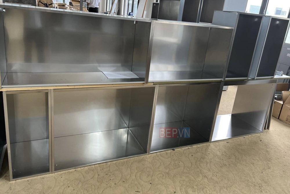 thùng tủ bếp inox nhập khẩu cao cấp tại nhà máy bep.vn