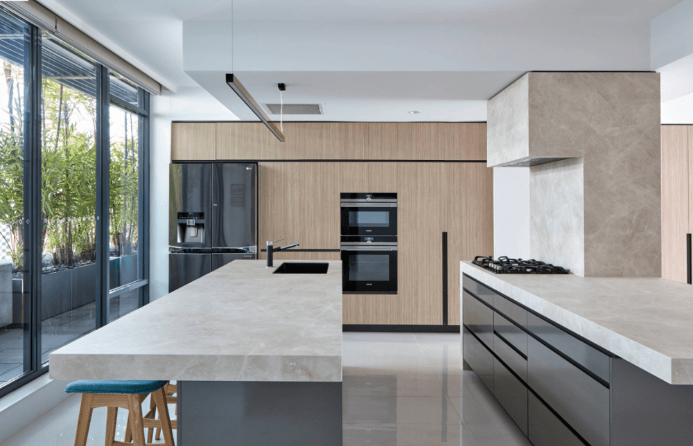 mau tu bep bep su dung thung inox hien dai