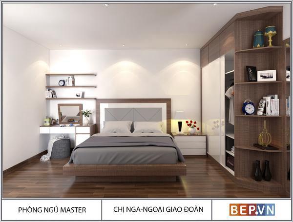 Thiết kế phòng ngủ hiện đại nhà chị Nga - Ngoại giao đoàn Thiết kế phòng ngủ hiện đại nhà chị Nga - Ngoại giao đoàn