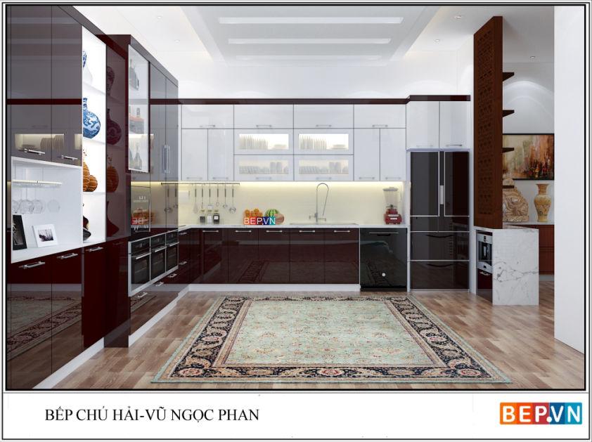Tủ bếp Acrylic chú Hải - Vũ Ngọc Phan