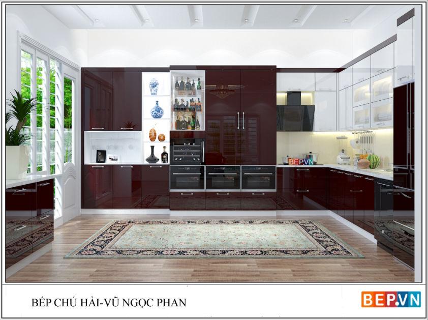 Tủ bếp Acrylic chú Hải - Vũ Ngọc Phan
