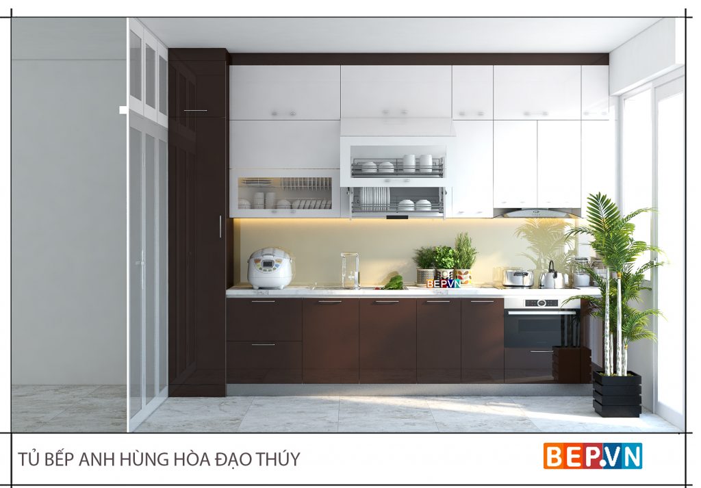 thiết kế tủ bếp đẹp hiện đại nhà anh Hùng Hoàng Đạo Thúy | Bep.vn