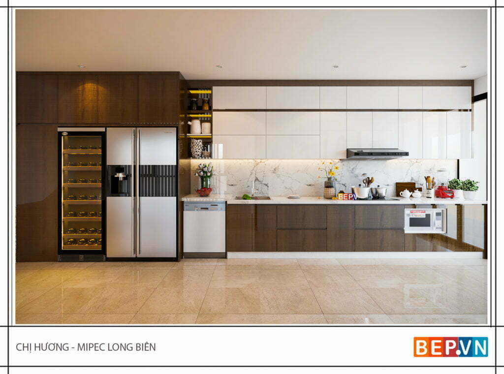 thiết kế tủ bếp chữ i đẹp hiện đại và sang trọng 8 | Bep.vn