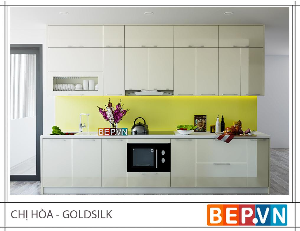 Tủ bếp chữ i Acrylic bóng gương Bep.vn 51 | Bep.vn