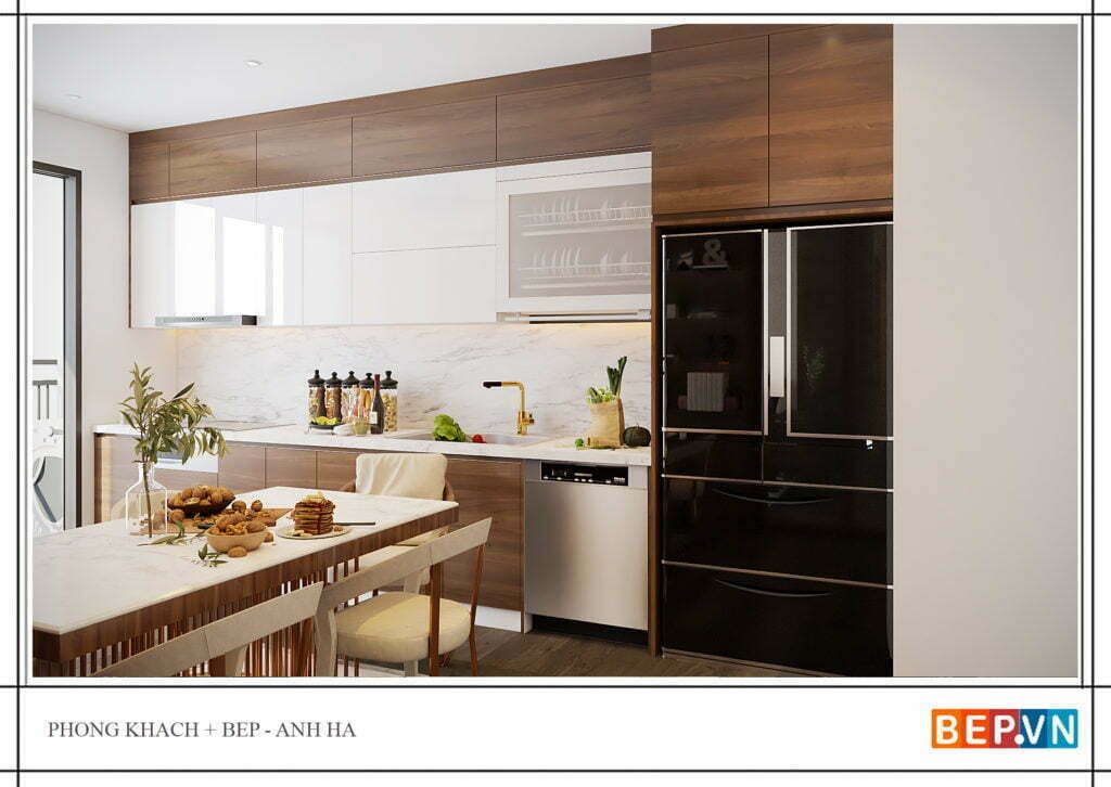 thiết kế tủ bếp hiện đại sang trọng Bep.vn 2 | Bep.vn