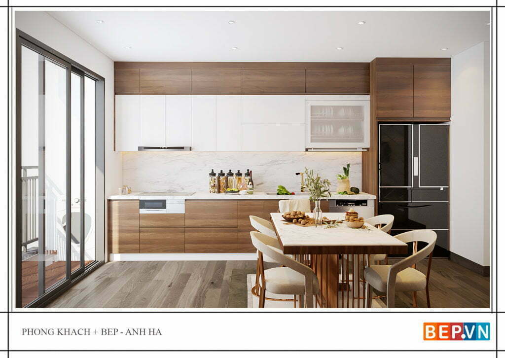 thiết kế tủ bếp hiện đại sang trọng Bep.vn 3 Copy | Bep.vn