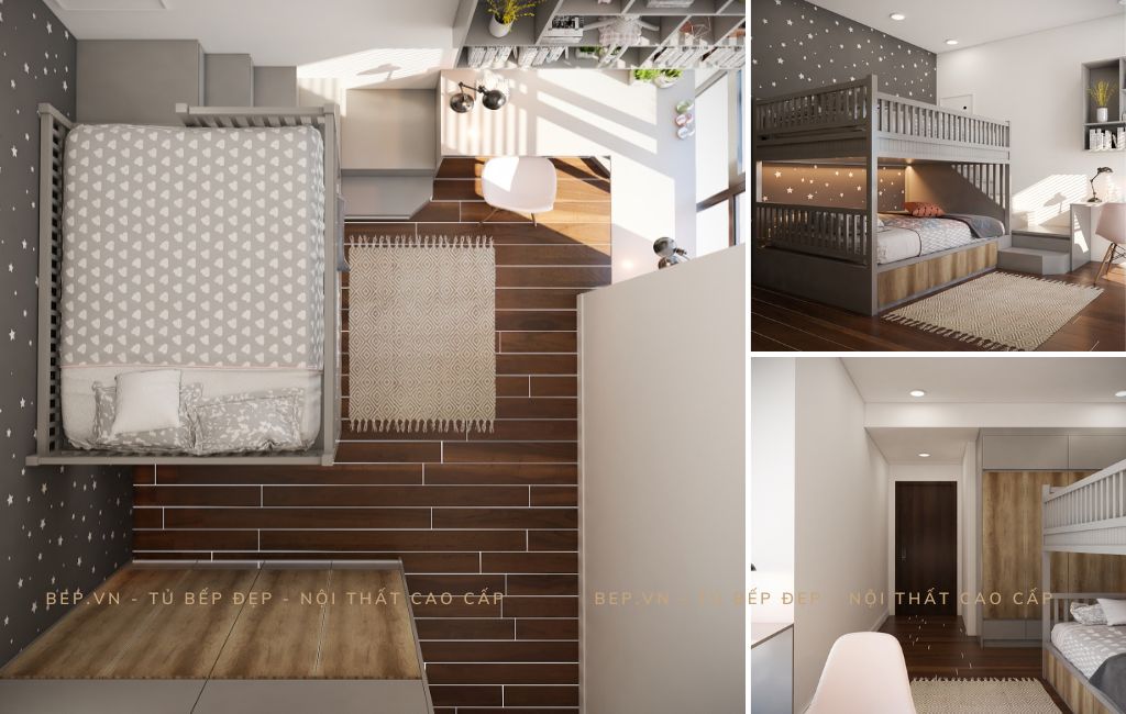 20+ Mẫu thiết kế nội thất chung cư 1 phòng ngủ đẹp 2023
