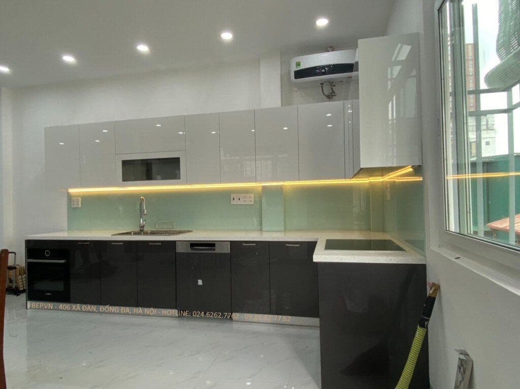tủ bếp gỗ công nghiệp sản xuất tại bep.vn