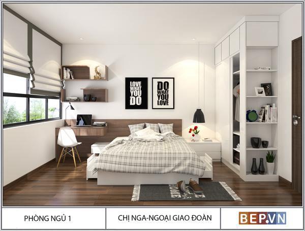 Thiết kế phòng ngủ hiện đại nhà chị Nga - Ngoại giao đoàn Thiết kế phòng ngủ hiện đại nhà chị Nga - Ngoại giao đoàn