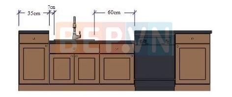 Chuẩn mực vị trí đặt máy rửa bát trong thiết kế nhà bếp hiện đại