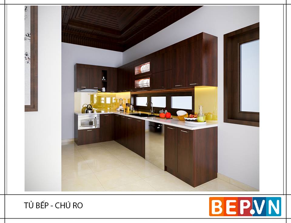 top 10 tủ bếp Laminate phong cách Châu Âu giữa lòng Hà Nội