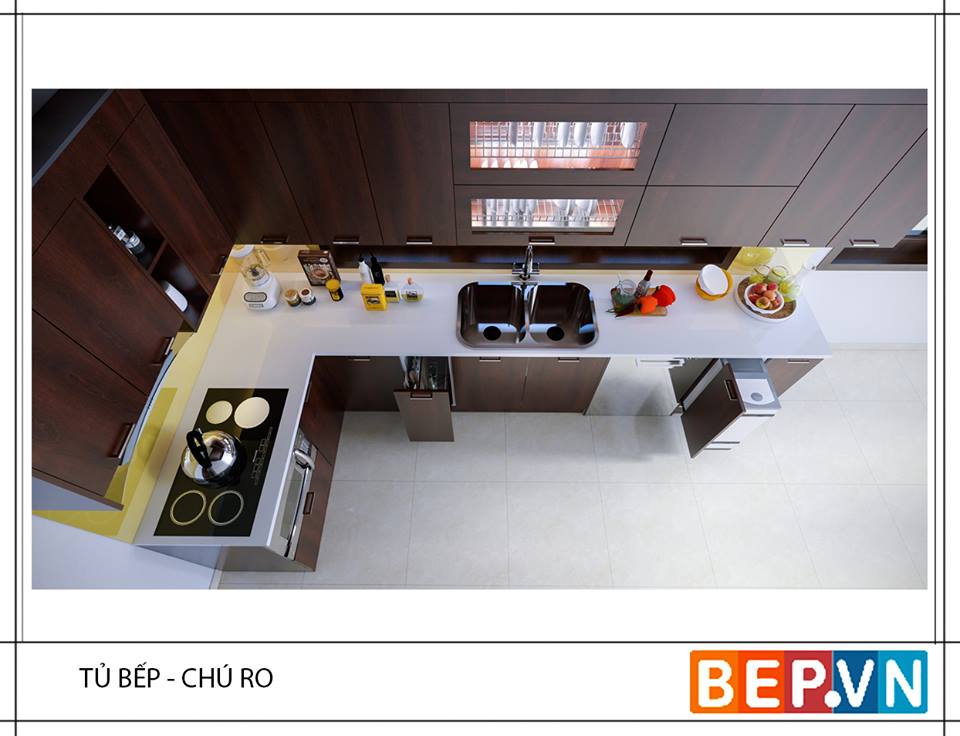 top 10 tủ bếp Laminate phong cách Châu Âu giữa lòng Hà Nội