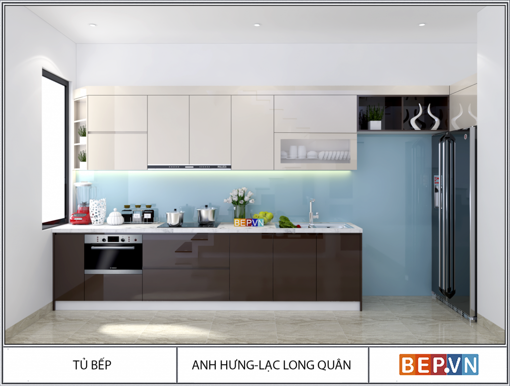 4 thiết kế tủ bếp chữ i thú vị, độc đáo