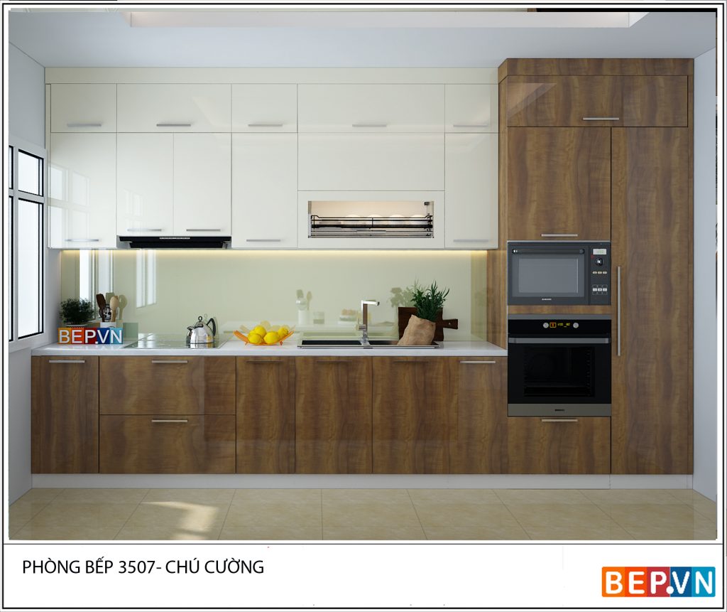 4 thiết kế tủ bếp chữ i thú vị, độc đáo