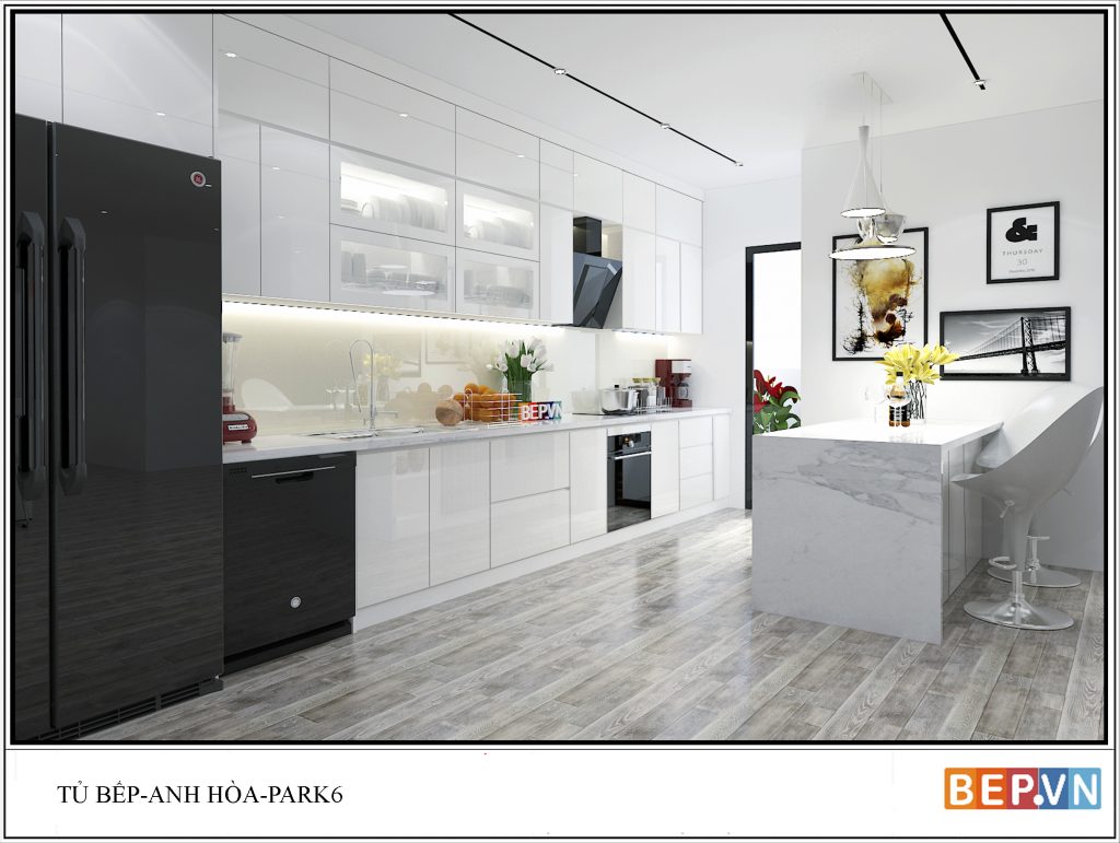 4 thiết kế tủ bếp chữ i thú vị, độc đáo