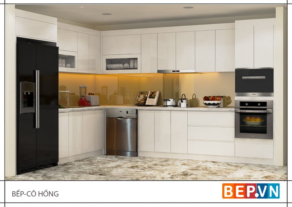 5 mẫu nhà bếp đẹp đơn giản cho nhà ống