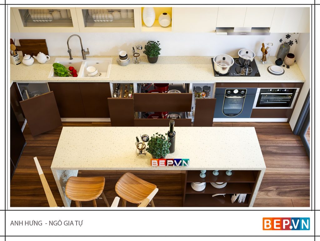6 kiểu nhà bếp đẹp được ưa chuộng cho nhà phố