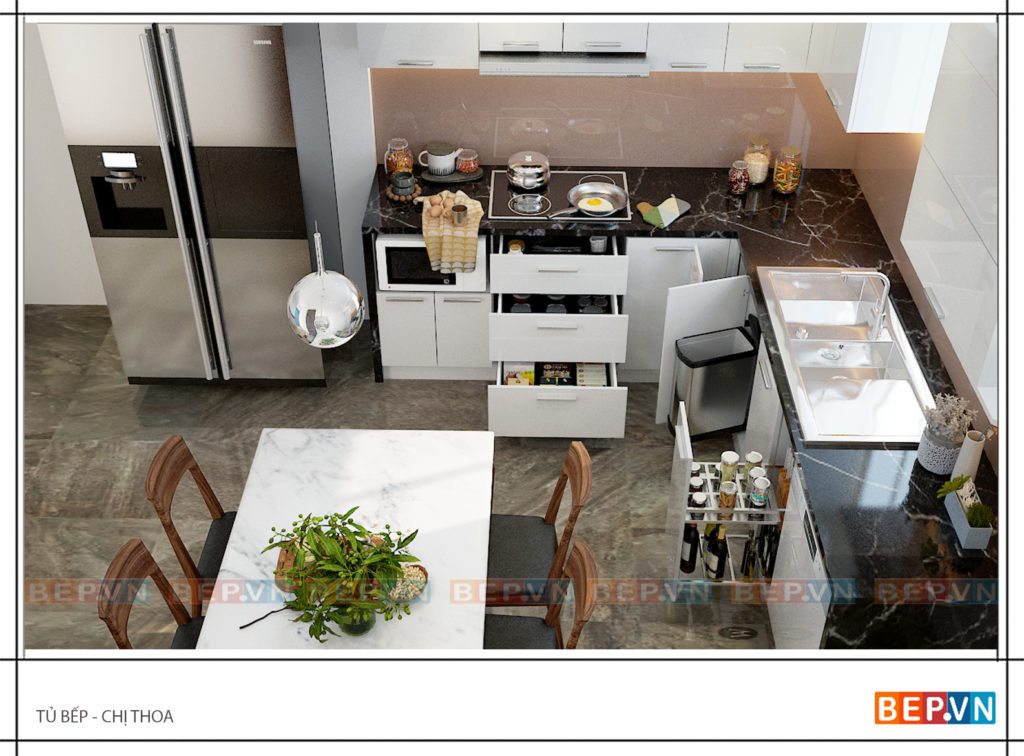 Phụ kiện tủ bếp thông minh, hiện đại