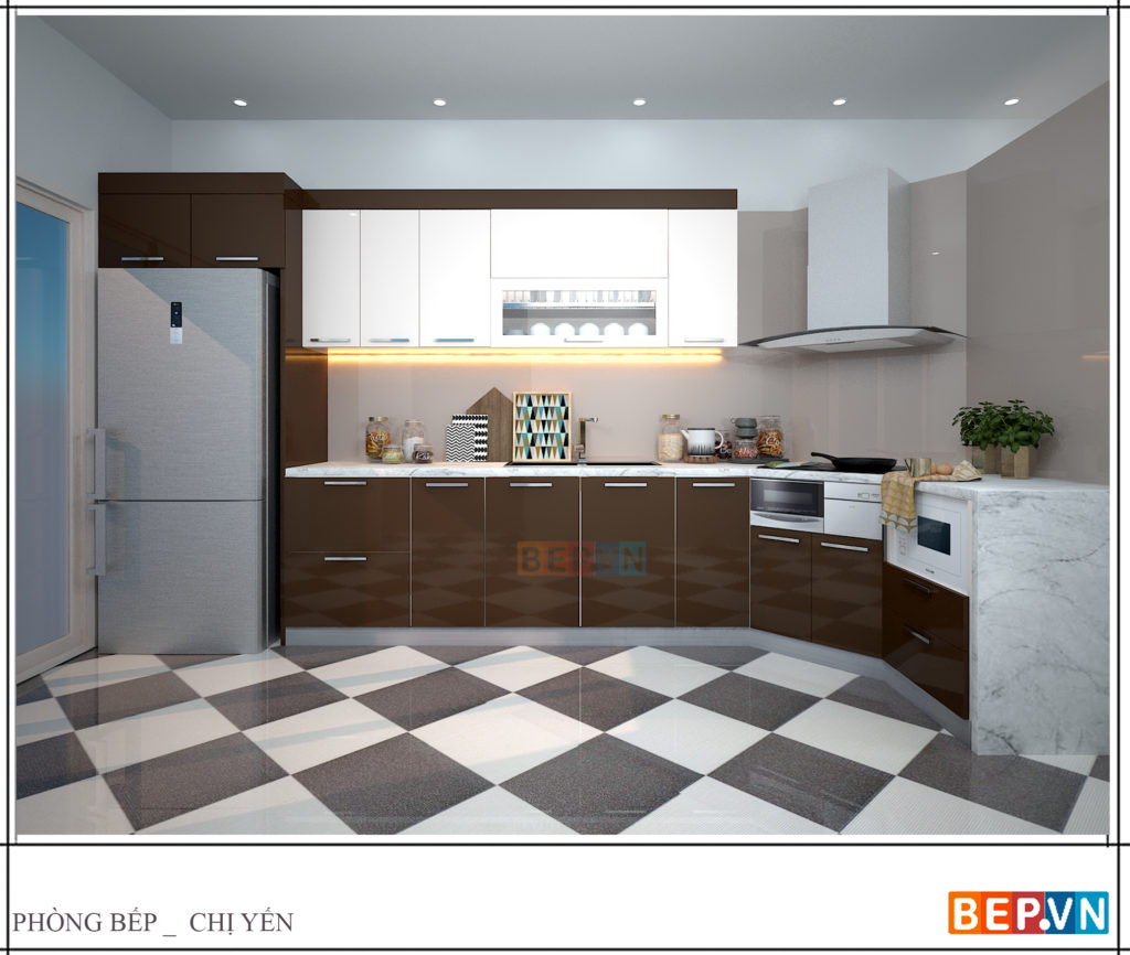Mẫu thiết kế tủ bếp chữ l được yêu thích năm 2019 16