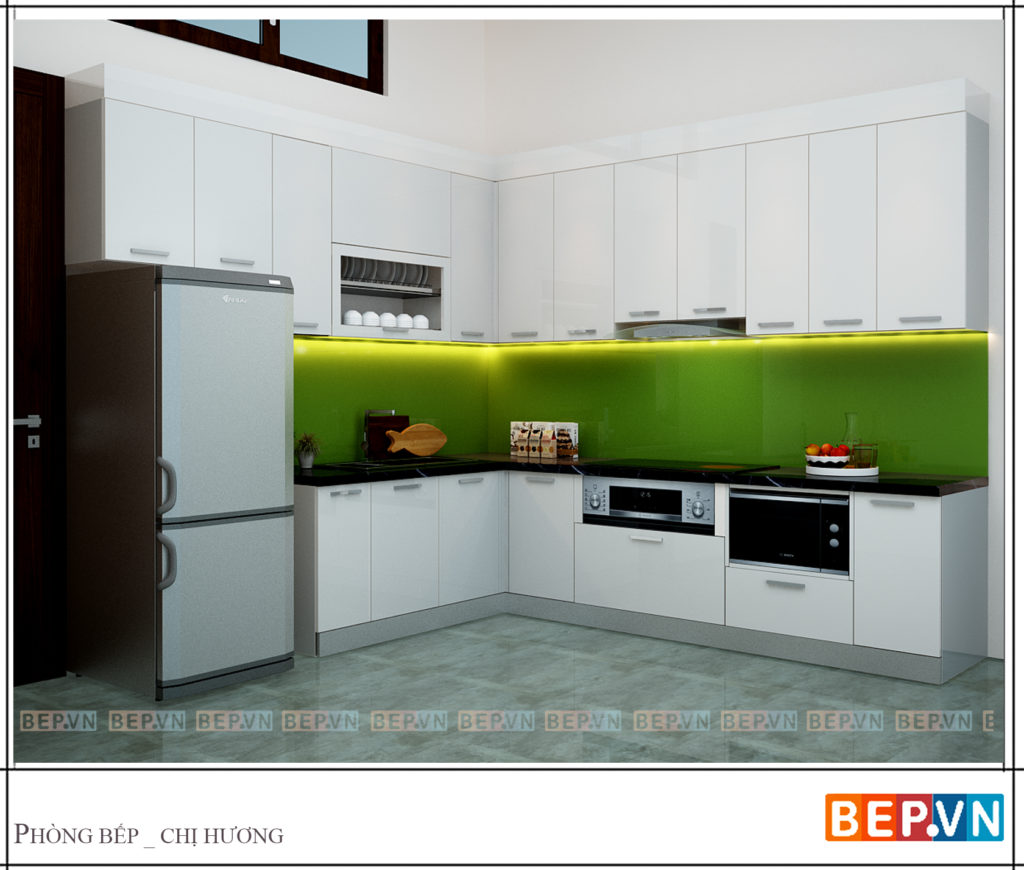 Mẫu thiết kế tủ bếp chữ l được yêu thích năm 2019 17