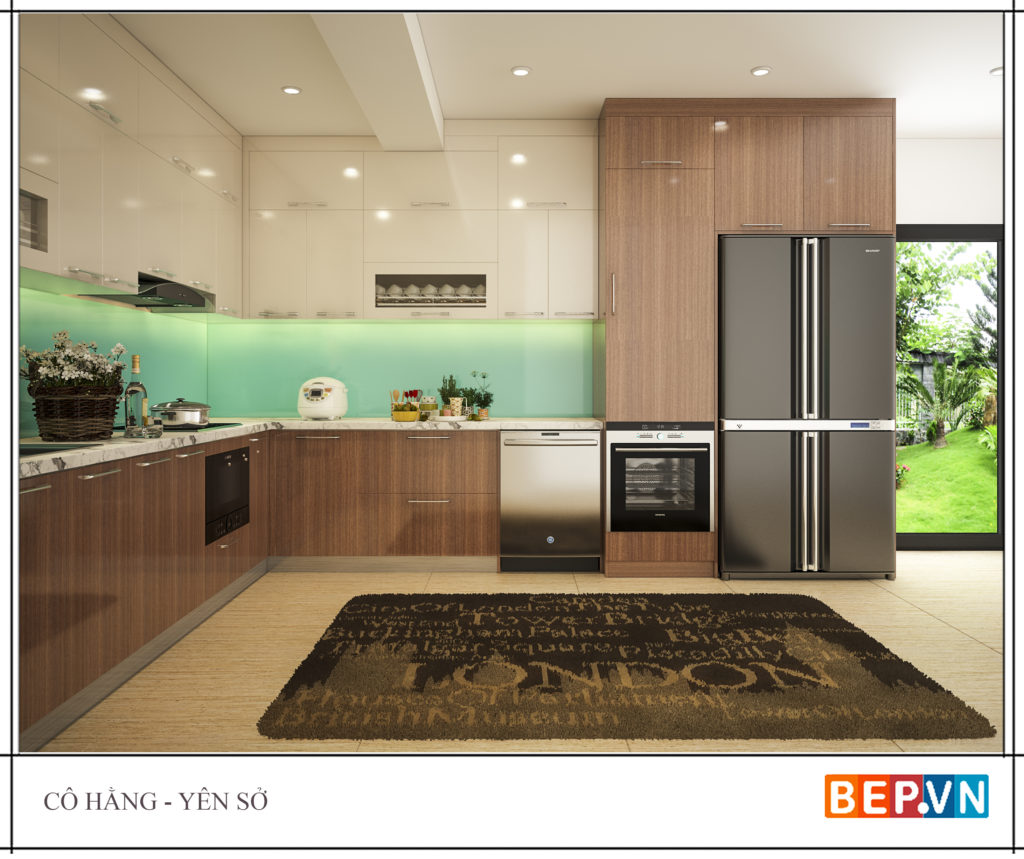 Mẫu thiết kế tủ bếp chữ l được yêu thích năm 2019 20