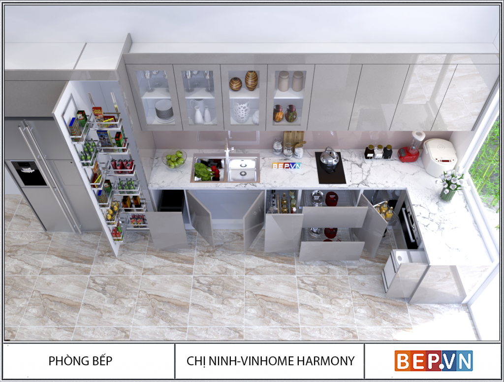 Thiết kế tủ bếp chữ L khiến bạn không thể bỏ lỡ Thiết kế tủ bếp chữ L khiến bạn không thể bỏ lỡ