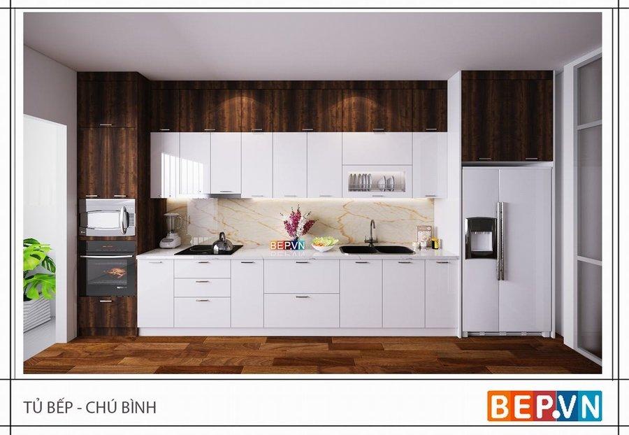 Tủ bếp nhà chú Bình