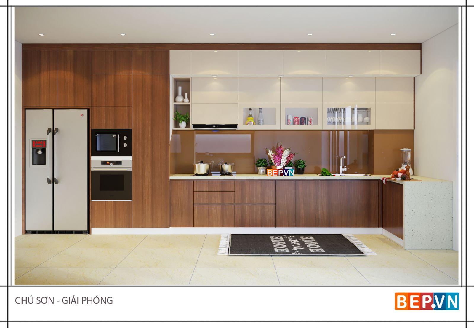 top 10 tủ bếp Laminate phong cách Châu Âu giữa lòng Hà Nội