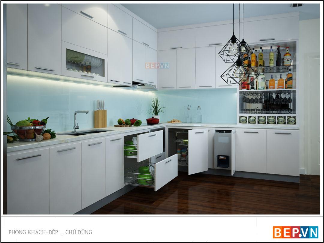 Tủ bếp Acrylic chú dũng Imperial