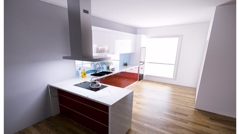 Tủ bếp Acrylic chú Nội - Tây hồ