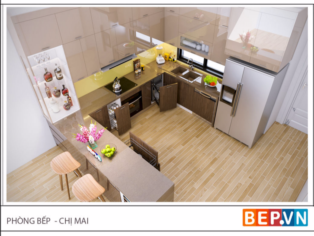 Thiết kế tủ bếp đẹp hiện đại Thiết kế tủ bếp đẹp hiện đại