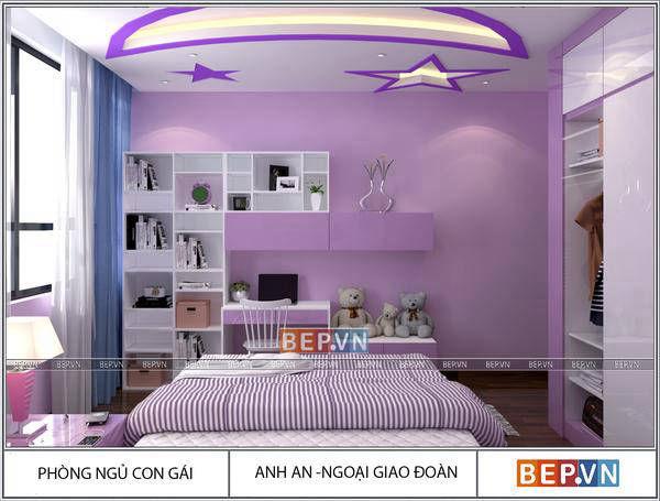 Phòng ngủ Thiết kế nội thất hiện đại nhà anh An 