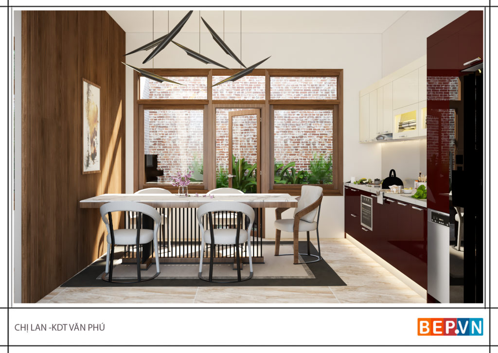 Phong cách thiết kế phòng bếp hiện đại và tiện nghi