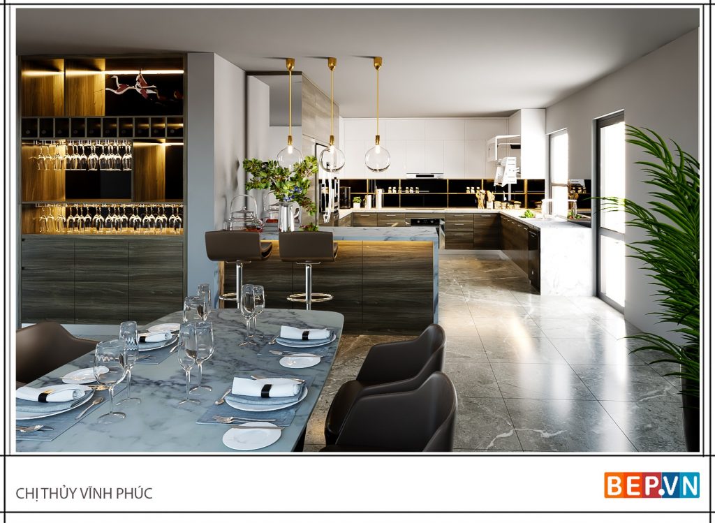 5 mẫu tủ bếp acrylic đẹp hiện đại khiến bạn không thể bỏ lỡ