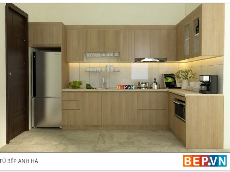 Alternative view of Tủ bếp LAMINATE chữ L anh Hà