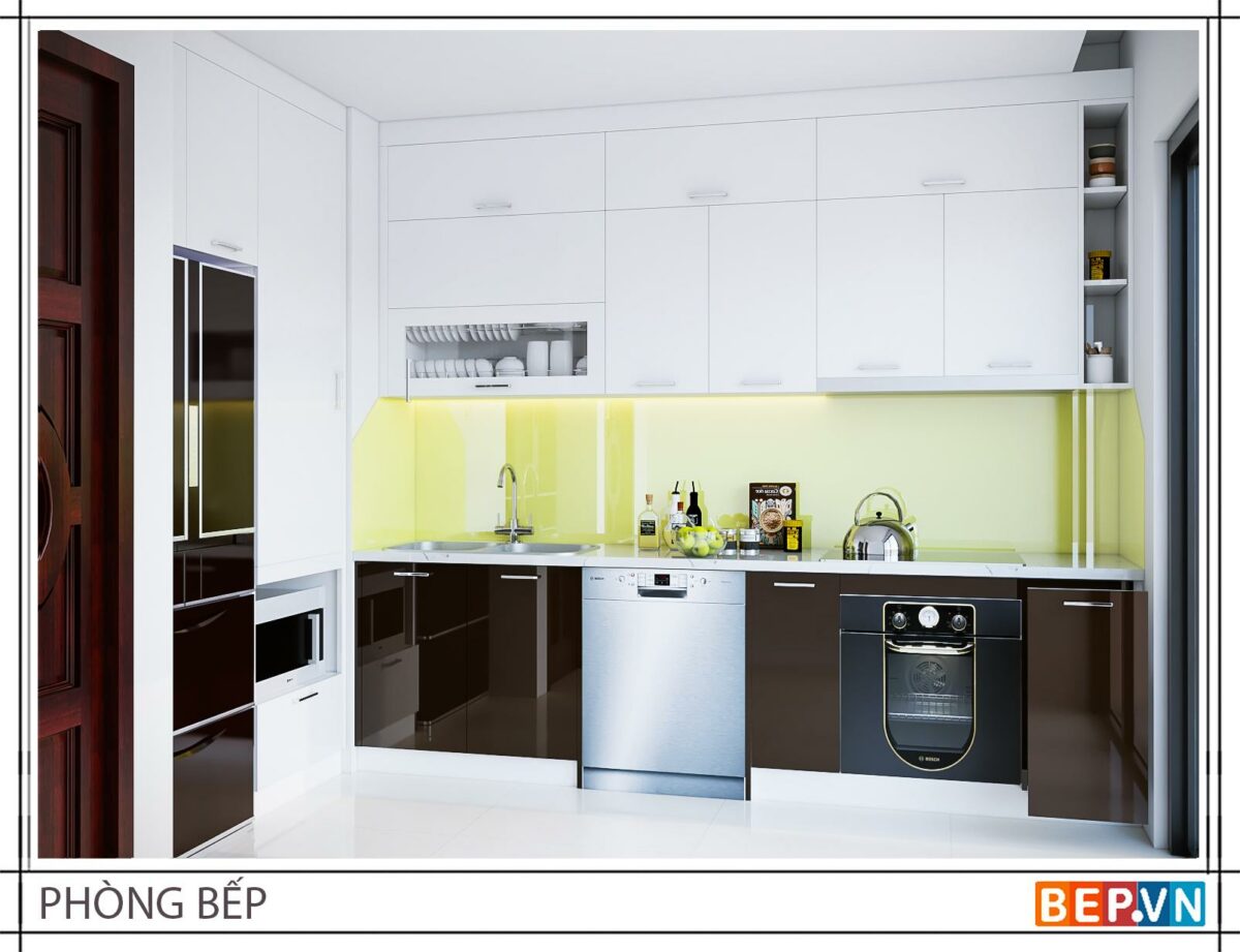 Tủ bếp có bàn Đảo gia đình chị Hồng - Hình ảnh 2