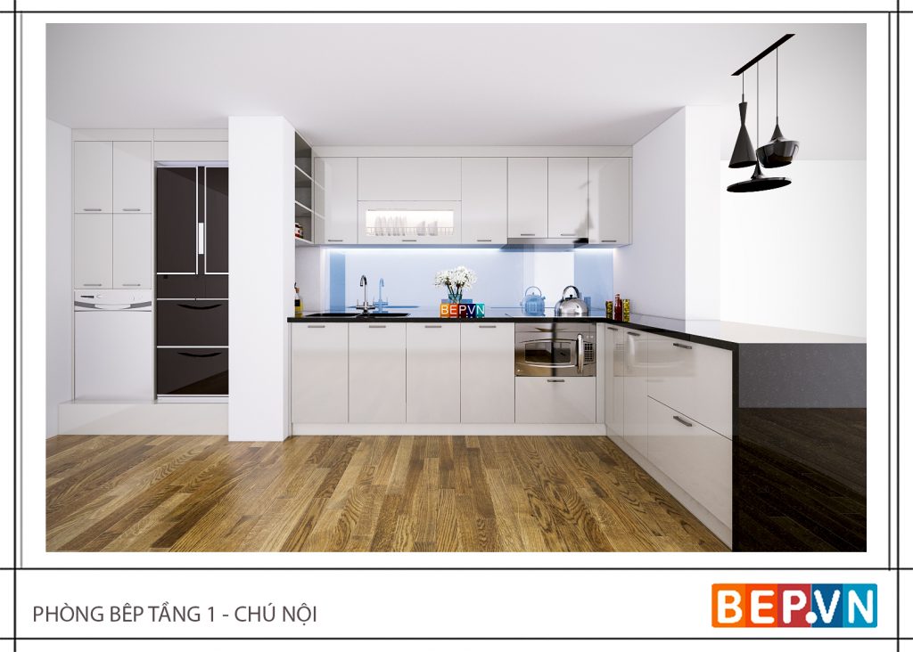 Mẫu tủ bếp hiện đại cho người mệnh Thủy Mẫu tủ bếp hiện đại cho người mệnh Thủy