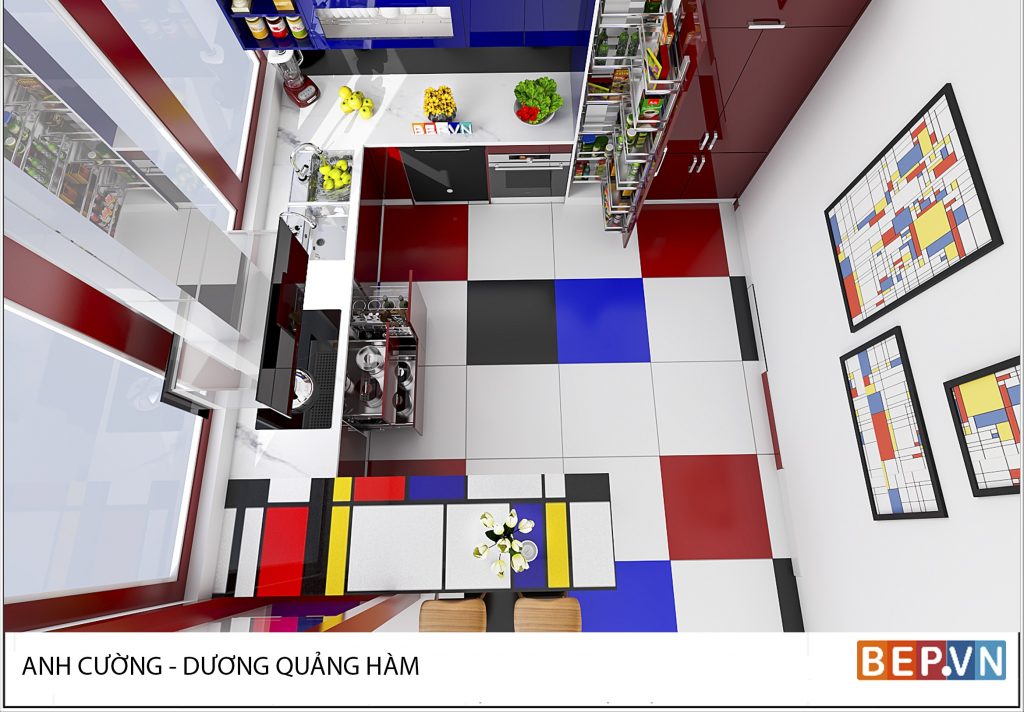 Sử dụng thêm đồ trang trí cho căn bếp
