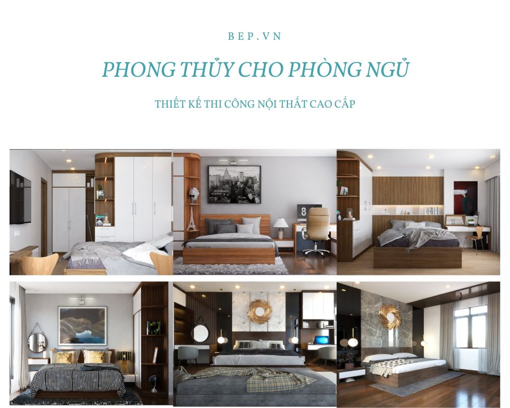 thiết kế nội thất phòng ngủ theo phong thủy