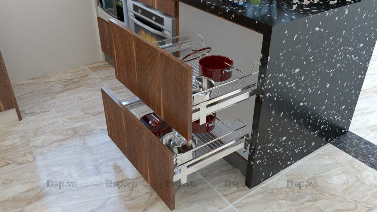Tủ bếp Acrylic đẹp cho phòng bếp hiện đại - Anh Tuấn Thụy Khuê - Hình ảnh 9